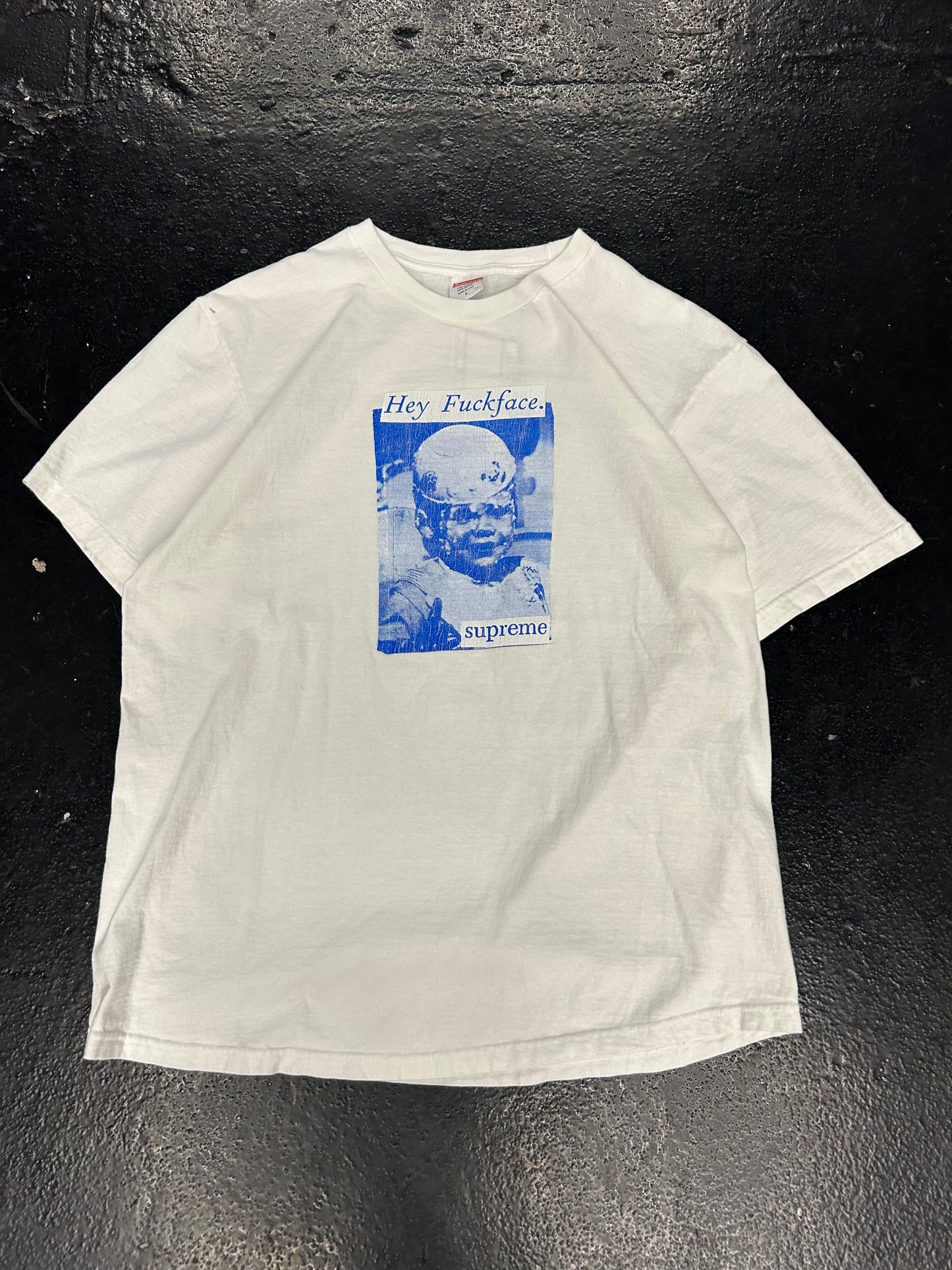 SUPREME FUCKFACE WHITE TEE (PRE-OWNED)