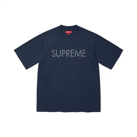 SUPREME HEARTS STUDDED S/S TEE “BLUE” (BRAND NEW)
