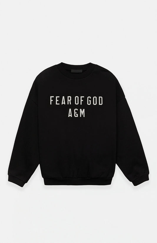 ESSENTIALS FEAR OF GOD A&M BLACK CREWNECK (BRAND NEW)