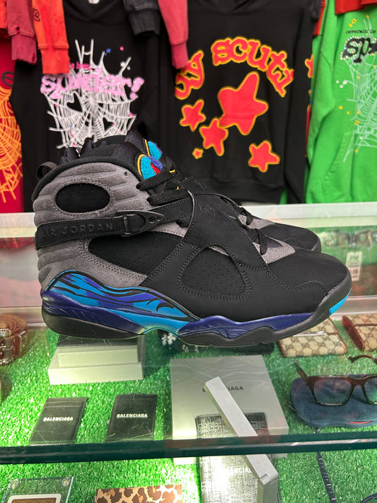 JORDAN 8 AQUA (PRE-OWNED W/ BOX)