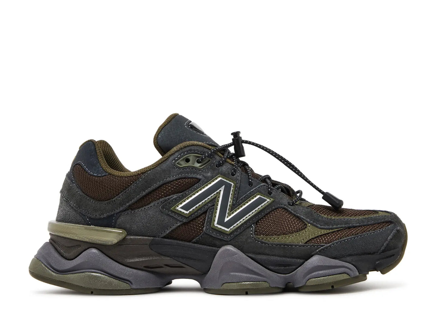 NEW BALANCE 9060 BLACK DARK MOSS (VNDS W/ BOX)