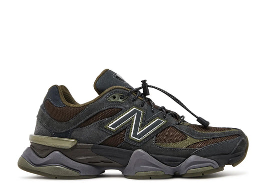 NEW BALANCE 9060 BLACK DARK MOSS (VNDS W/ BOX)