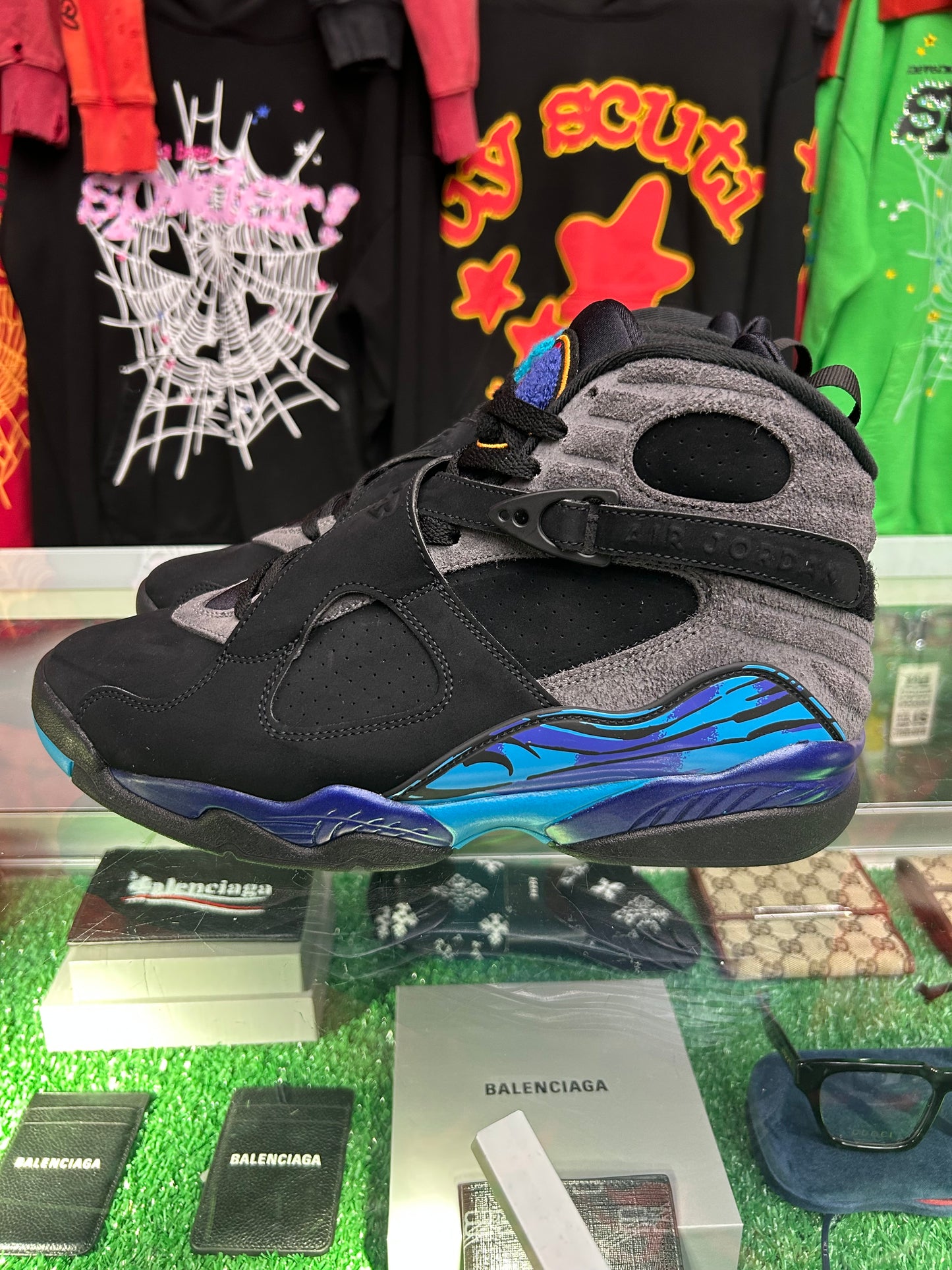 JORDAN 8 AQUA (PRE-OWNED W/ BOX)