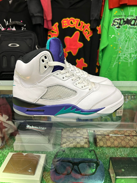 JORDAN 5 RETRO GRAPE (PRE-OWNED / NO BOX)
