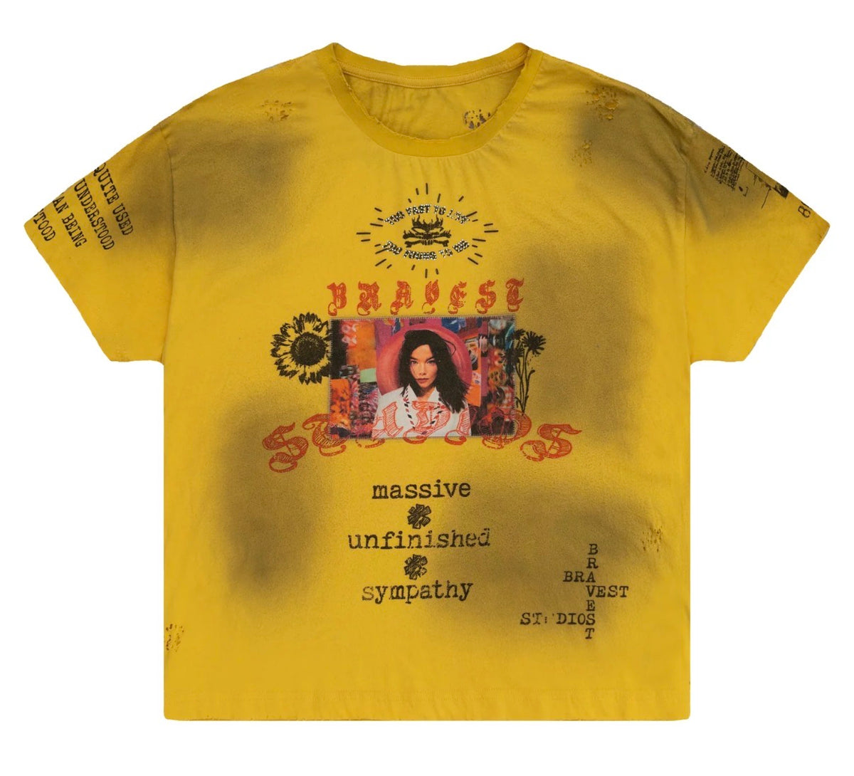 BRAVEST STUDIOS YELLOW HEIRLOOM TEE