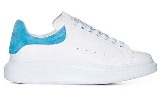 ALEXANDER MCQUEEN WHITE LAPIS BLUE SEUDE (PRE-OWNED NO BOX)