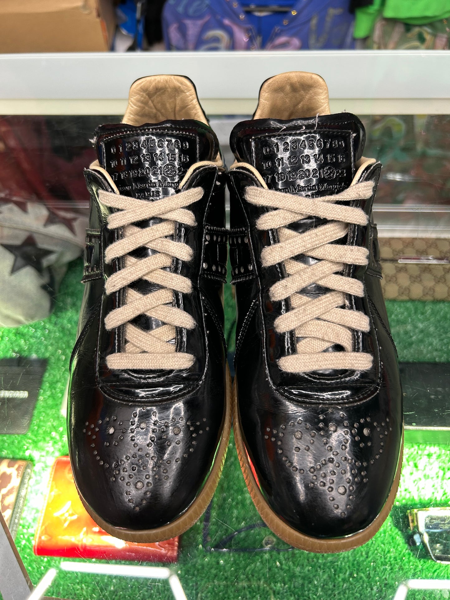 MASON MARGELLA LEATHER GATS (PRE-OWNED W/ BOX)