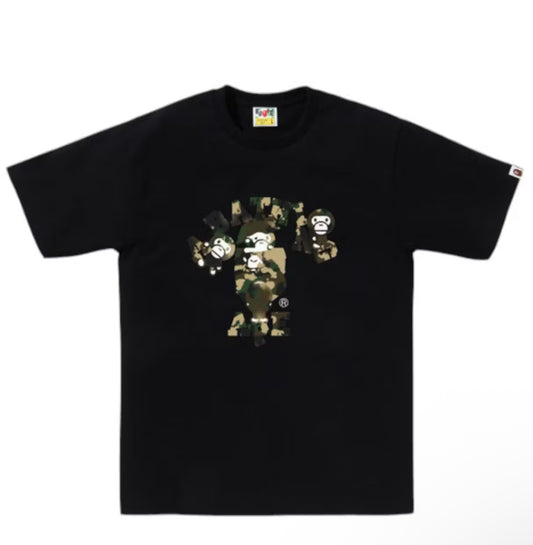 BAPE MAP CAMO COLLEGE MILO TEE (BRAND NEW)