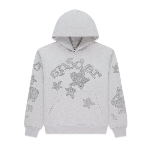 SP5DER RHINESTONE V2 HOODIE (BRAND NEW)