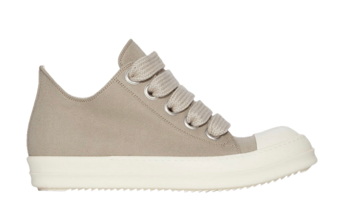 RICK OWENS DRKSHDW LOW JUMBO LACE DIRTY PEARL (PRE-OWNED NO BOX)
