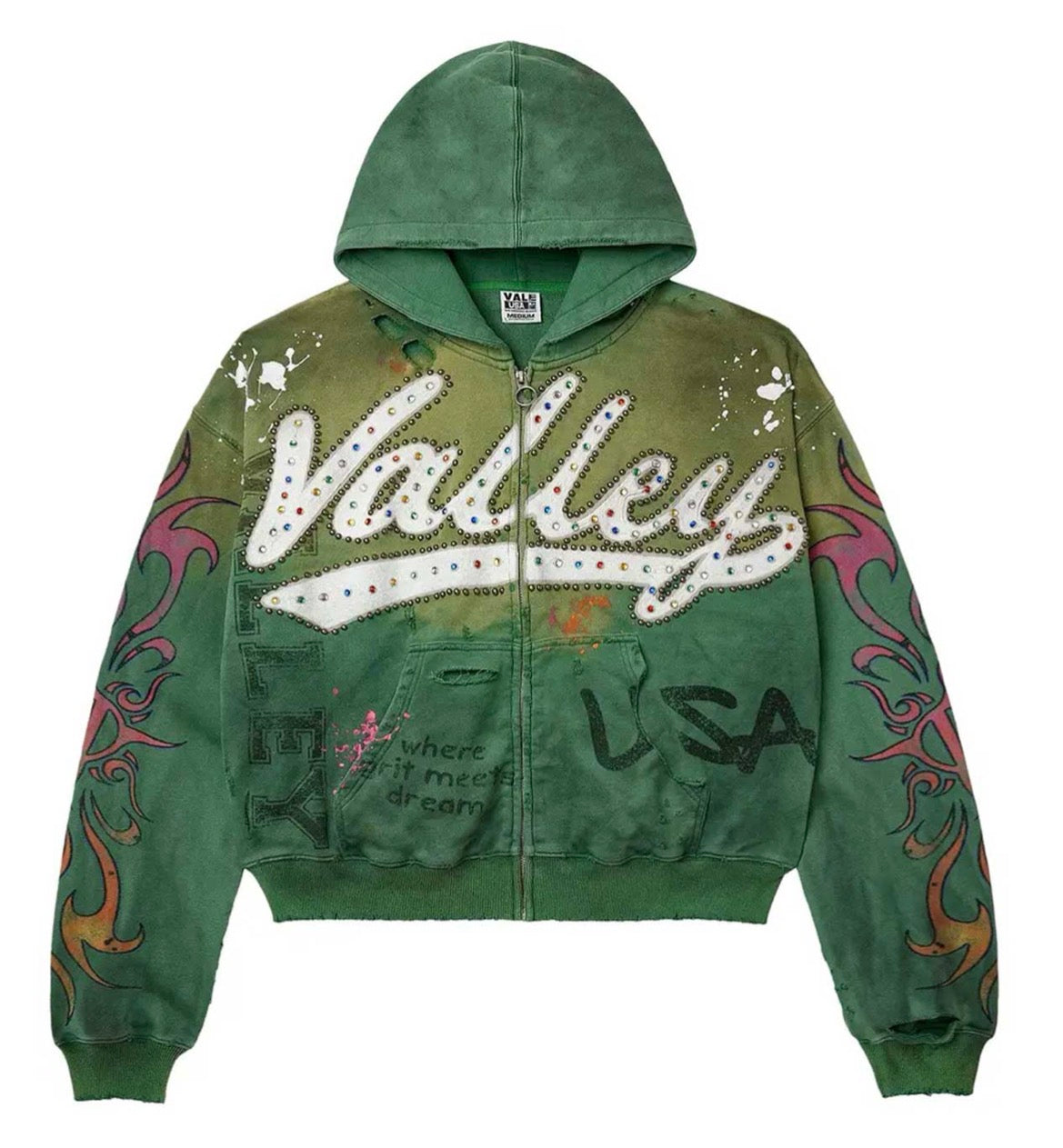 VALE FOREVER INFERNO ZIP UP “GREEN” (BRAND NEW)