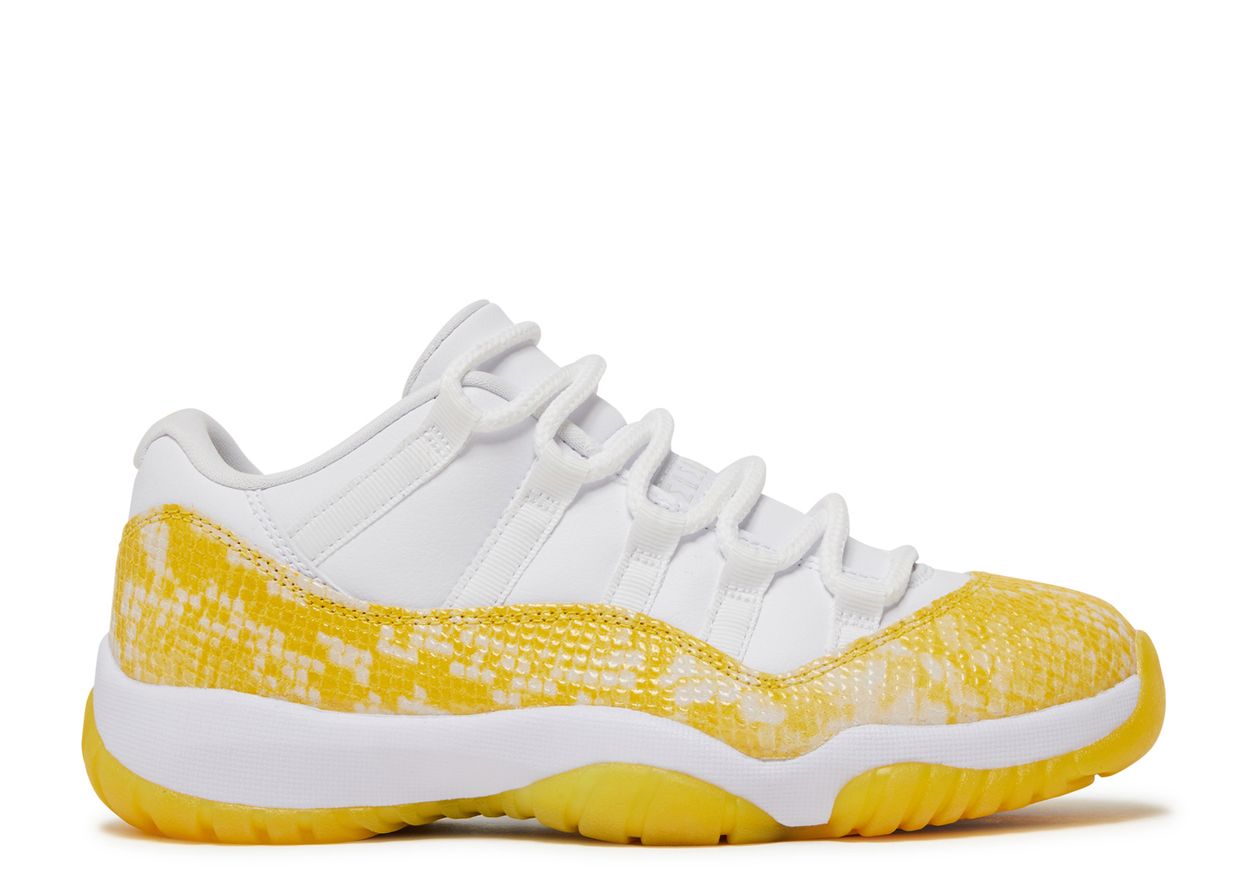 JORDAN 11 LOW YELLOW SNAKESKIN (PRE OWNED W/ BOX)