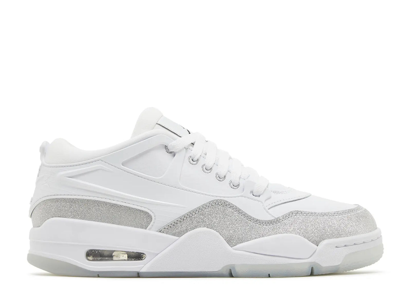 JORDAN 4 RM WHITE SILVER GLITTER (BRAND NEW)