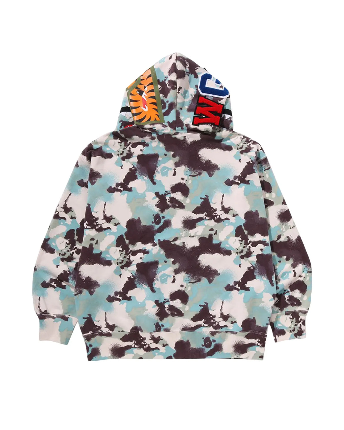 BAPE MAP CAMO SHARK RELAXED FIT ZIP HOODIE “MULTICOLOR” (BRAND NEW)