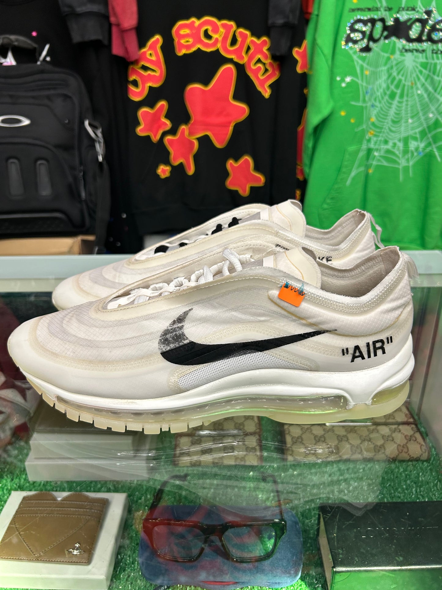 OFF-WHITE NIKE AIR MAX 97S  (PRE-OWED / WITH BOX)