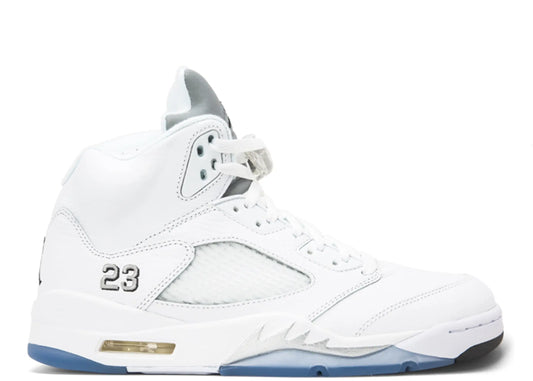 JORDAN 5 METALLIC WHITE GS (BRAND NEW)