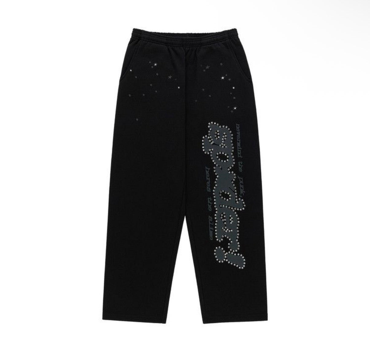 SP5DER RHINESTONE PUNK V2 SWEATPANTS (BRAND NEW)