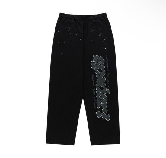 SP5DER RHINESTONE PUNK V2 SWEATPANTS (BRAND NEW)