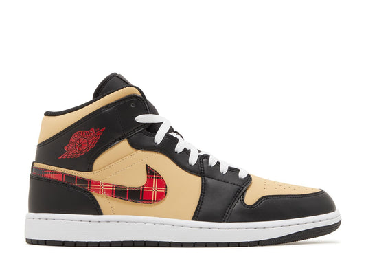 JORDAN 1 MID SE TARTAN SWOOSH (BRAND NEW)