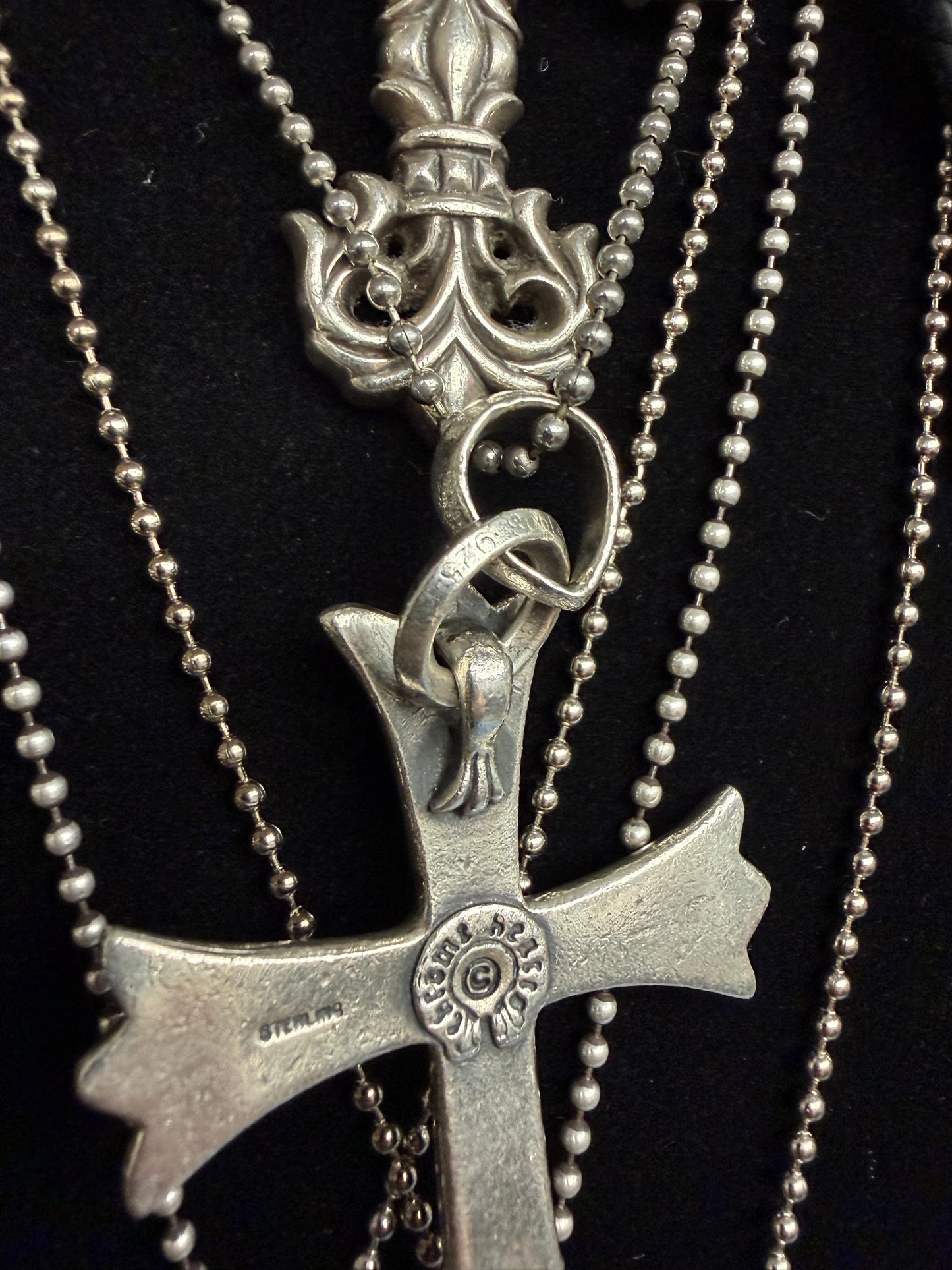 CHROME HEARTS BIG CROSS W/BALE