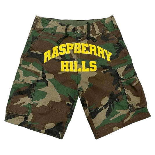 RASPBERRY HILLS GV GALLERY CAMO SHORTS