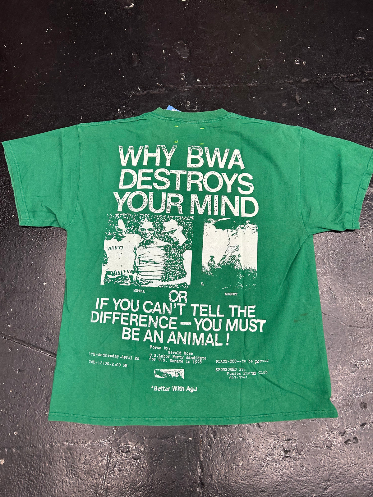 BETTER WITH AGE MEONET TEE “GREEN” (BRAND NEW)