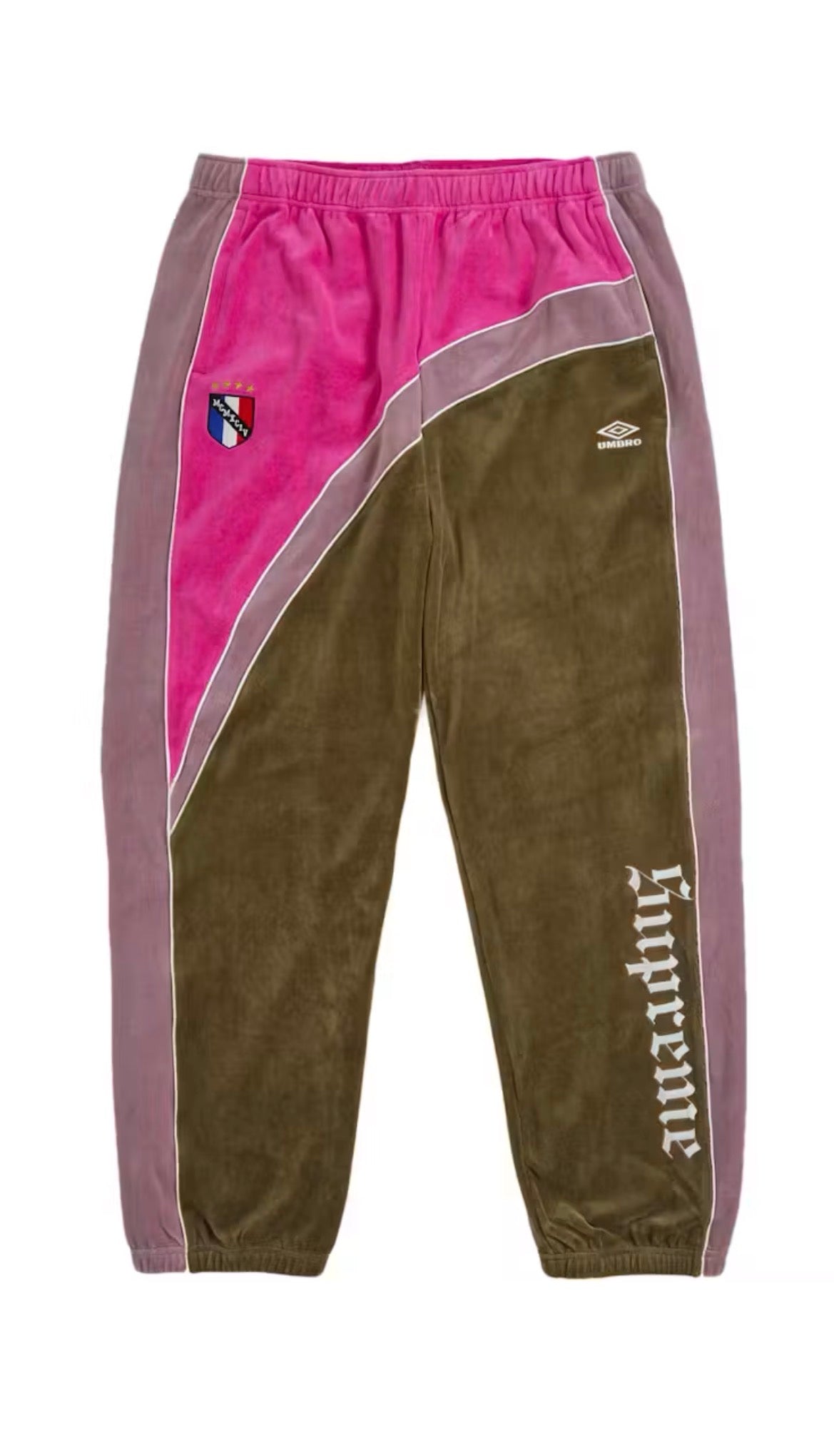 SUPREME X UMBRO VELOUR TRACK PANTS “OLIVE” (BRAND NEW)