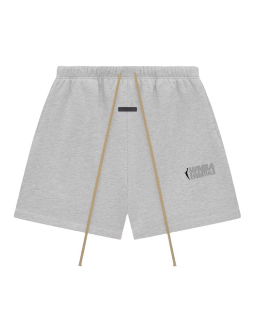 ESSENTIALS FEAR OF GOD LIGHT HEATHER GREY WNBA SWEATSHORTS (BRAND NEW)