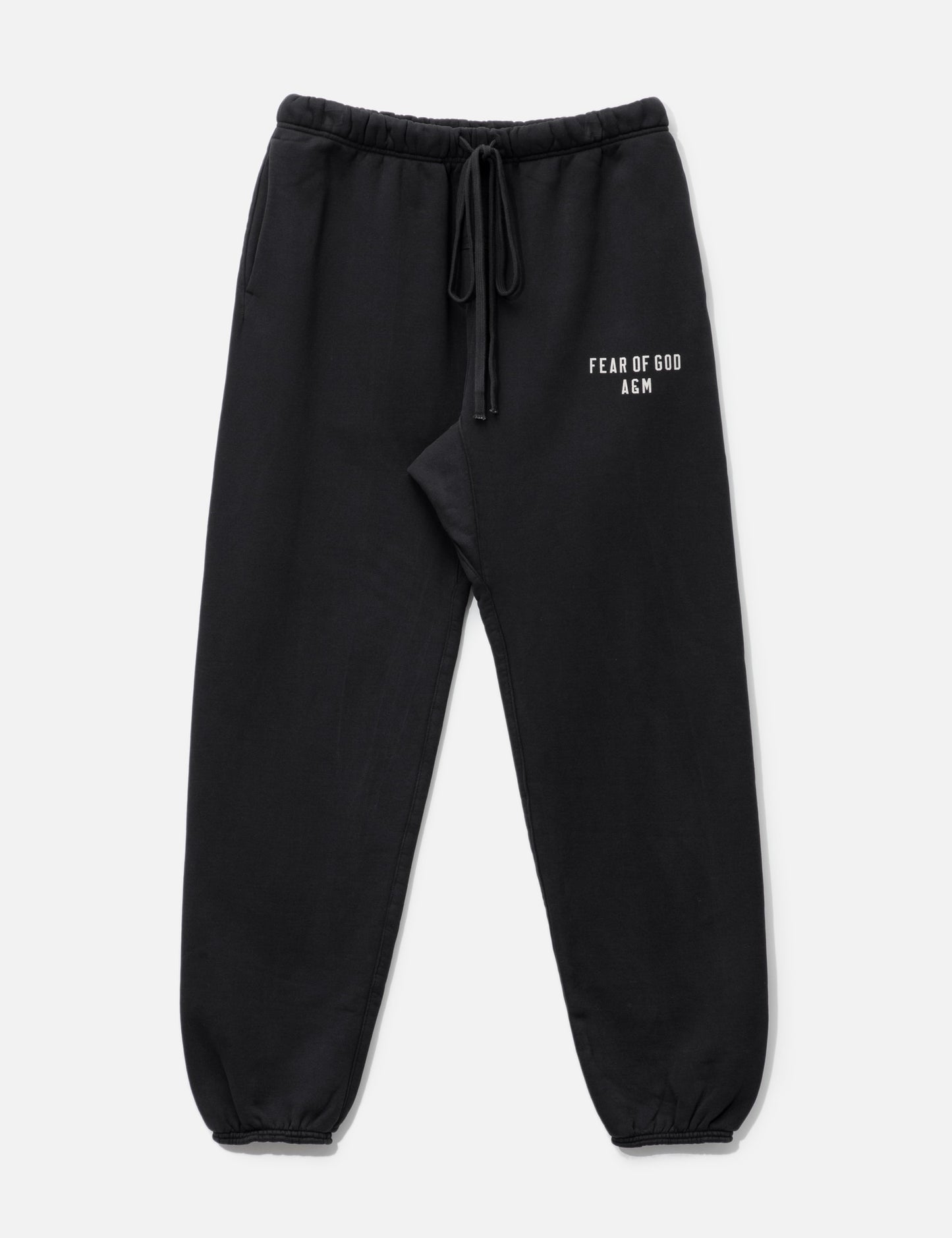 ESSENTIALS FEAR OF GOD A&M BLACK CUFFED SWEATPANTS (BRAND NEW)