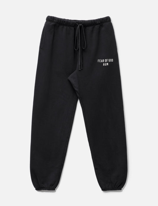 ESSENTIALS FEAR OF GOD A&M BLACK CUFFED SWEATPANTS (BRAND NEW)