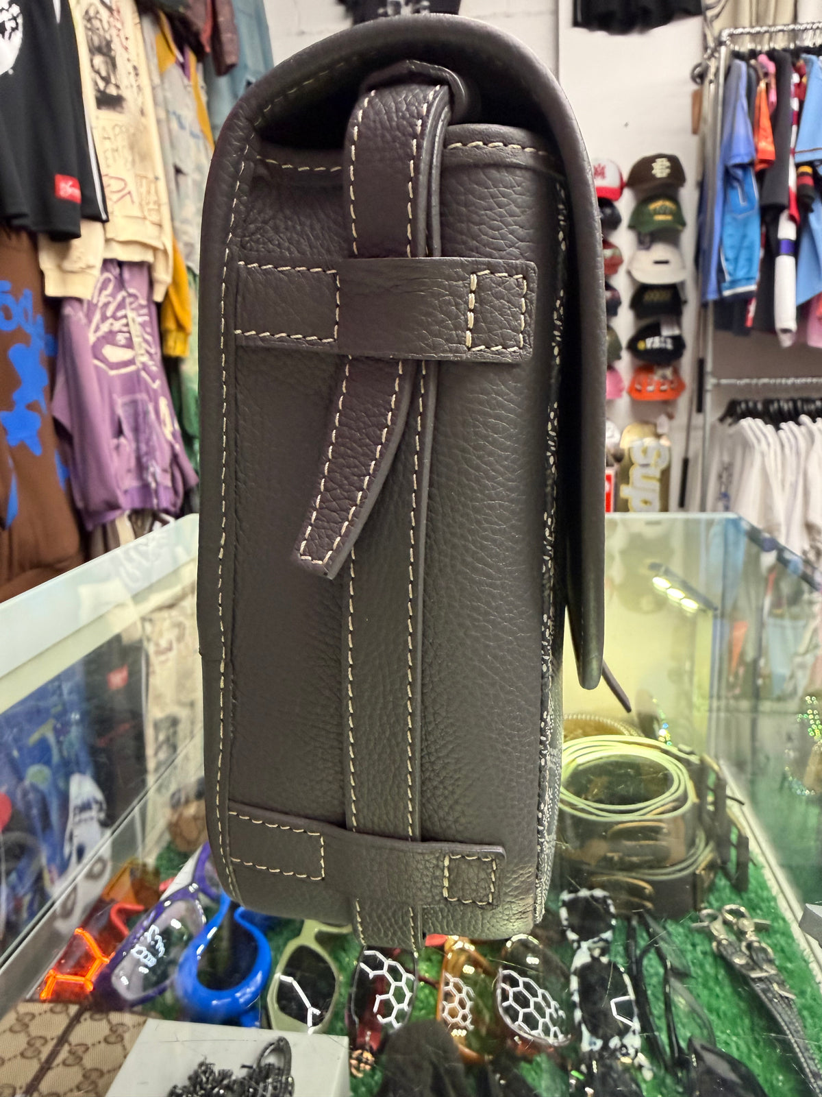 GOYARD GREY BELVEDERE MM (PRE-OWNED)