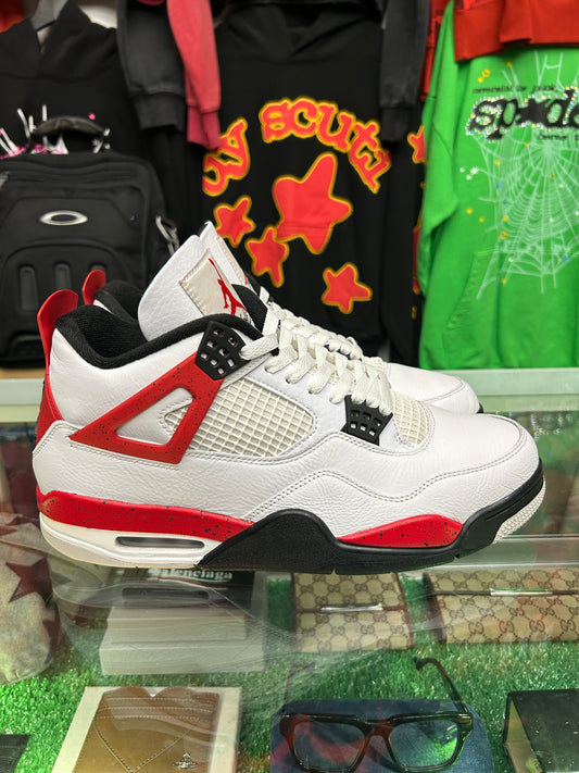 JORDAN 4 RETRO RED CEMENT (PRE-OWNED / WITH BOX)