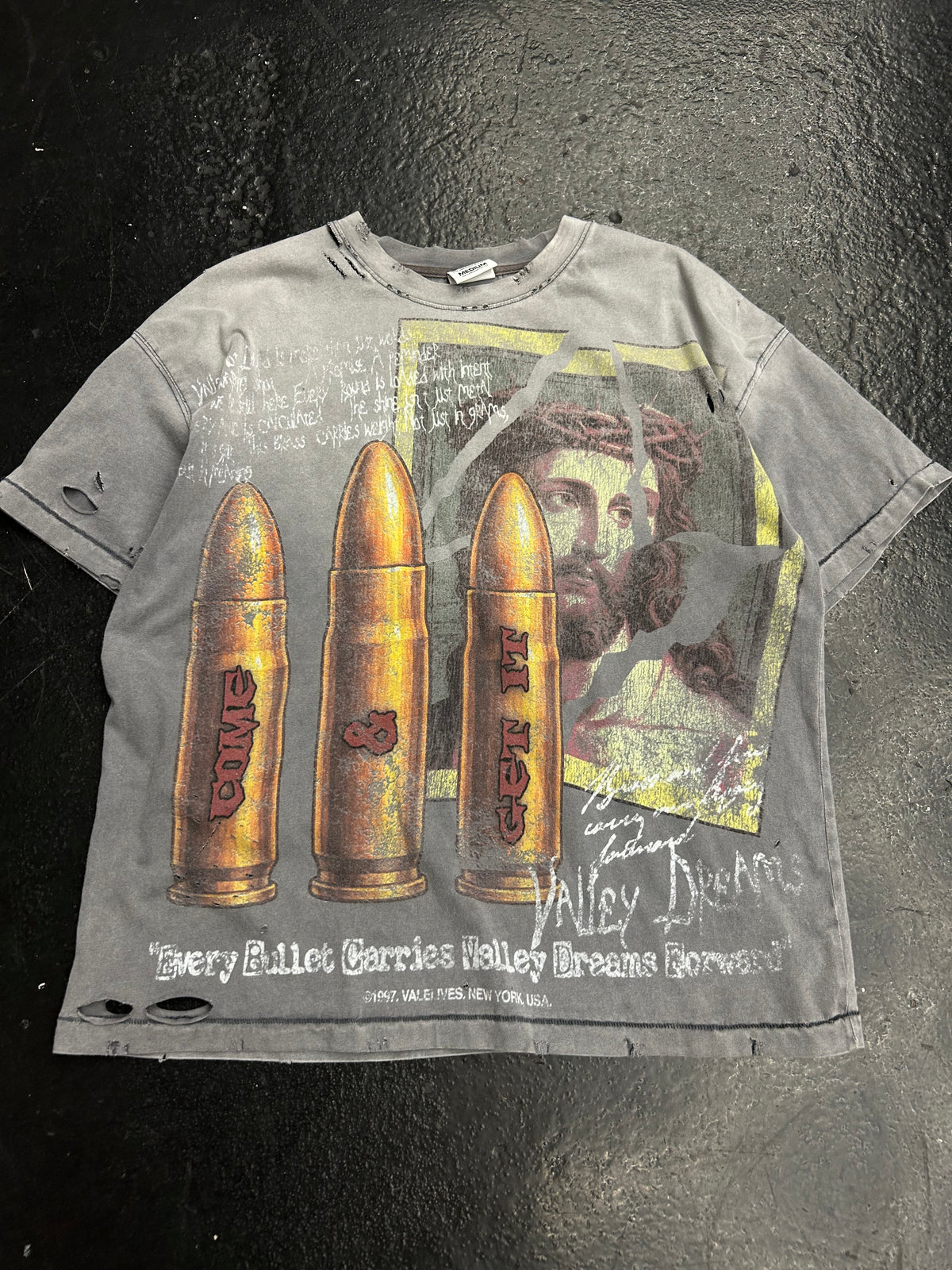 VALE FOREVER FAITH THRASHED TEE (PRE-OWNED)