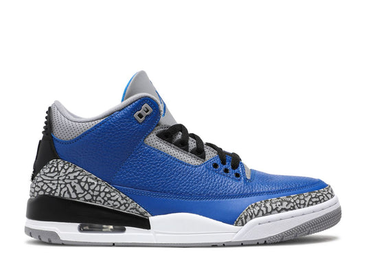 JORDAN 3 VARSITY ROYAL (BRAND NEW NO BOX)