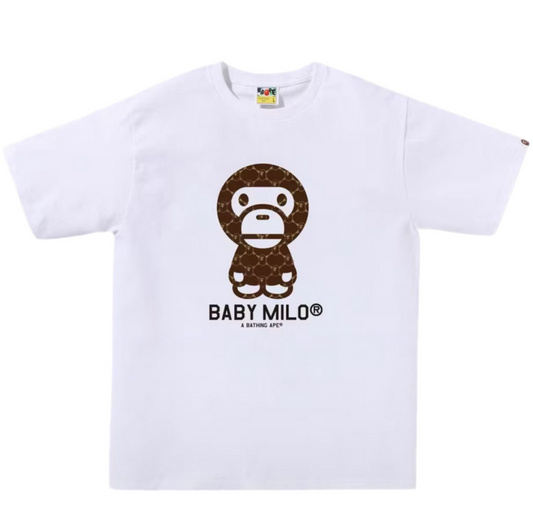BAPE COLLEGE MONOGRAM BABY MILO TEE (BRAND NEW)