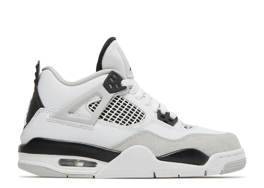 JORDAN 4 MILITARY BLACK GS (VNDS W/ BOX)
