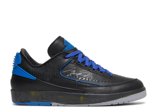 JORDAN 2 OFF-WHITE BLACK VARSITY ROYAL (PRE OWNED W/ BOX)