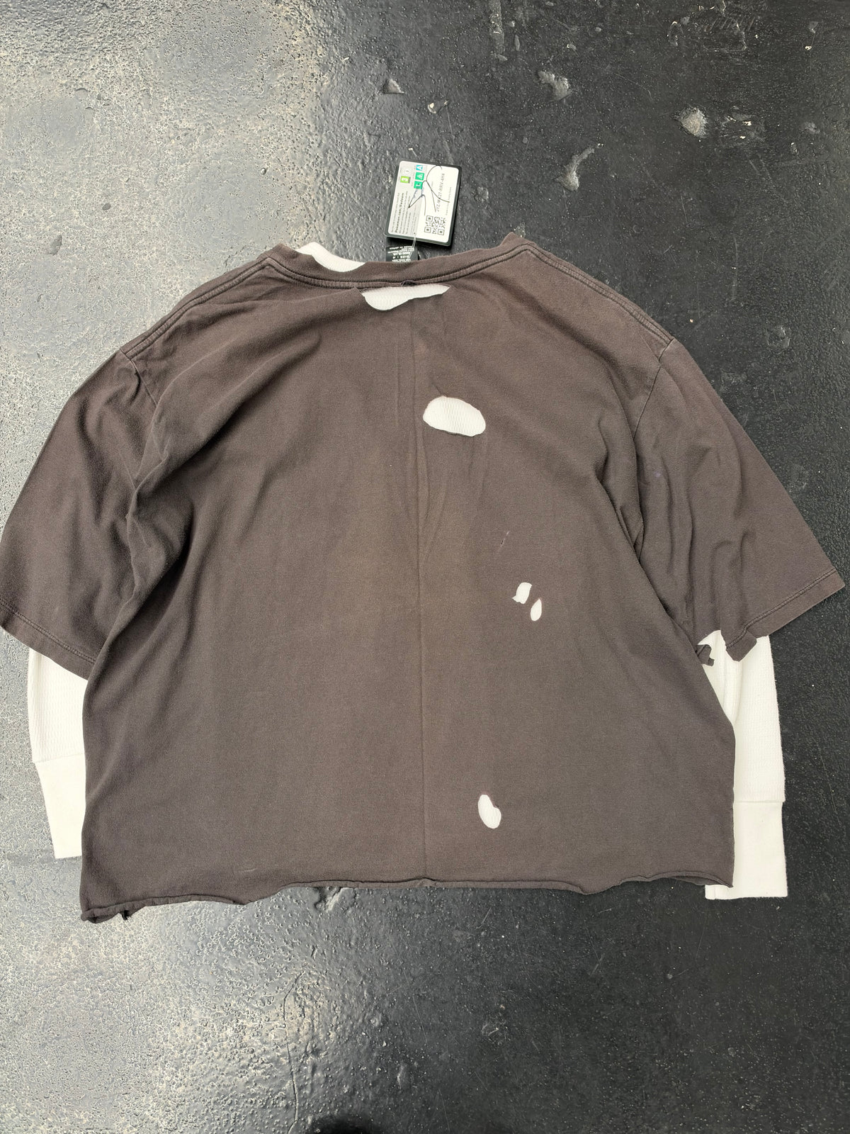 NUMBER NINE N (N) CROPPED TEE (PRE-OWNED) (SIZE 4)