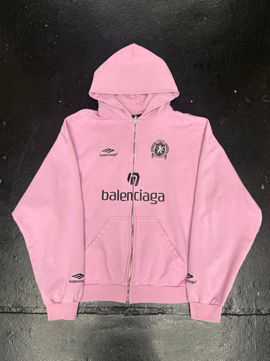 BALENCIAGA SOCCER ZIP UP HOODIE (PRE-OWNED)