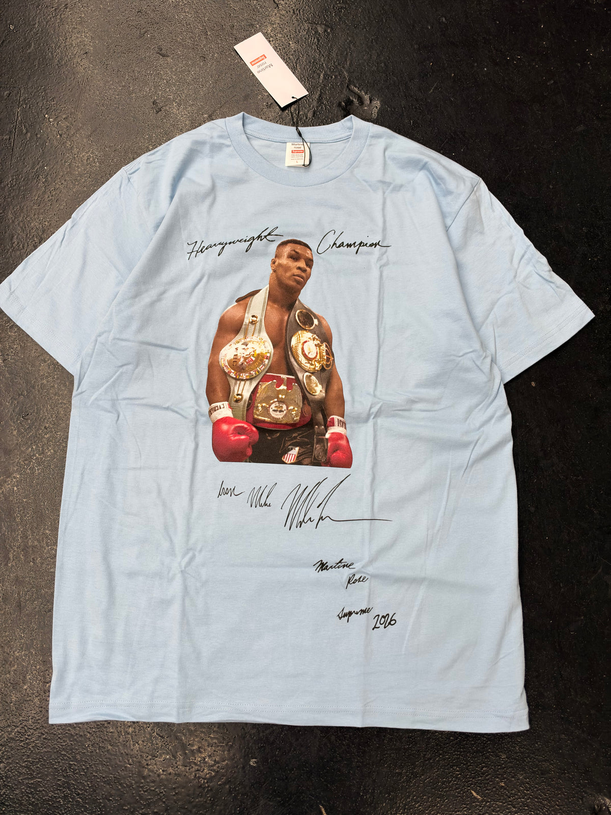 SUPREME MARTINE ROSE CHAMPION TEE LIGHT BLUE (BRAND NEW)