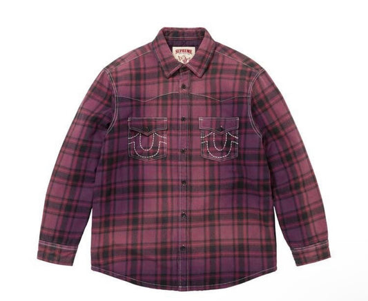 SUPREME TRUE RELIGION LINE PLAID FLANNEL (VNDS)
