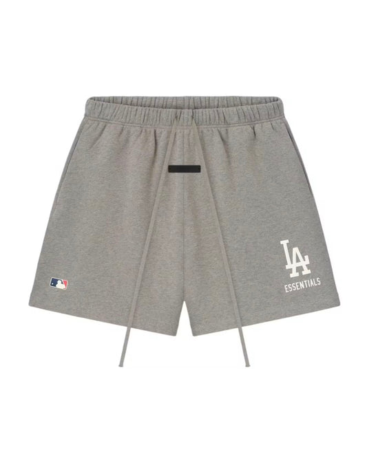 ESSENTIALS FEAR OF GOD DODGERS CLASSIC SWEATSHORTS HEATHER GREY (BRAND NEW)