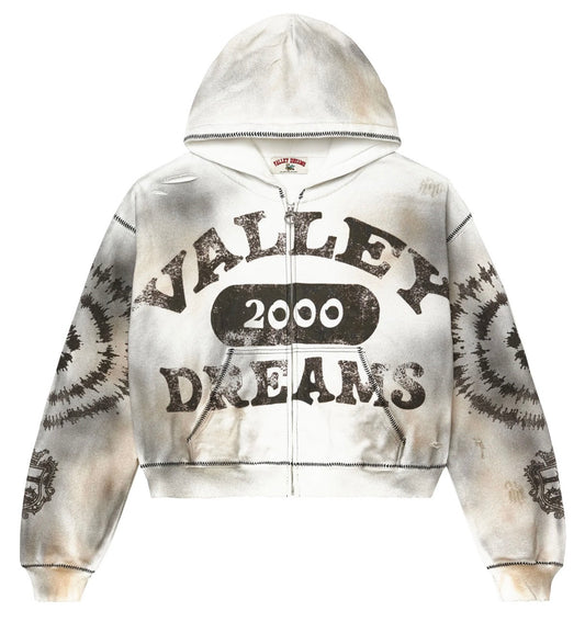 VALE FOREVER SPIRAL ZIP UP HOODIE (BRAND NEW)