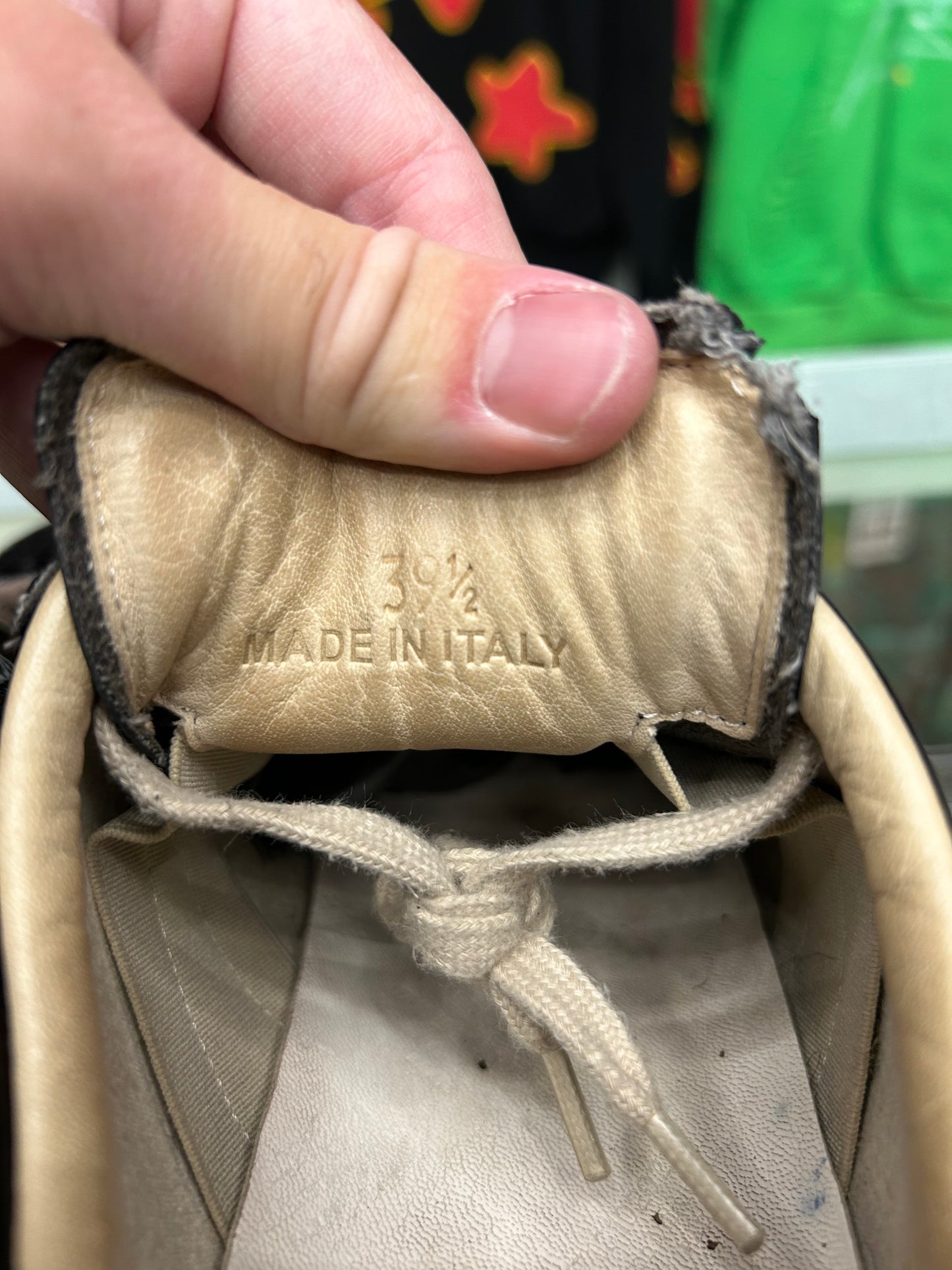 MASON MARGELLA LEATHER GATS (PRE-OWNED W/ BOX)