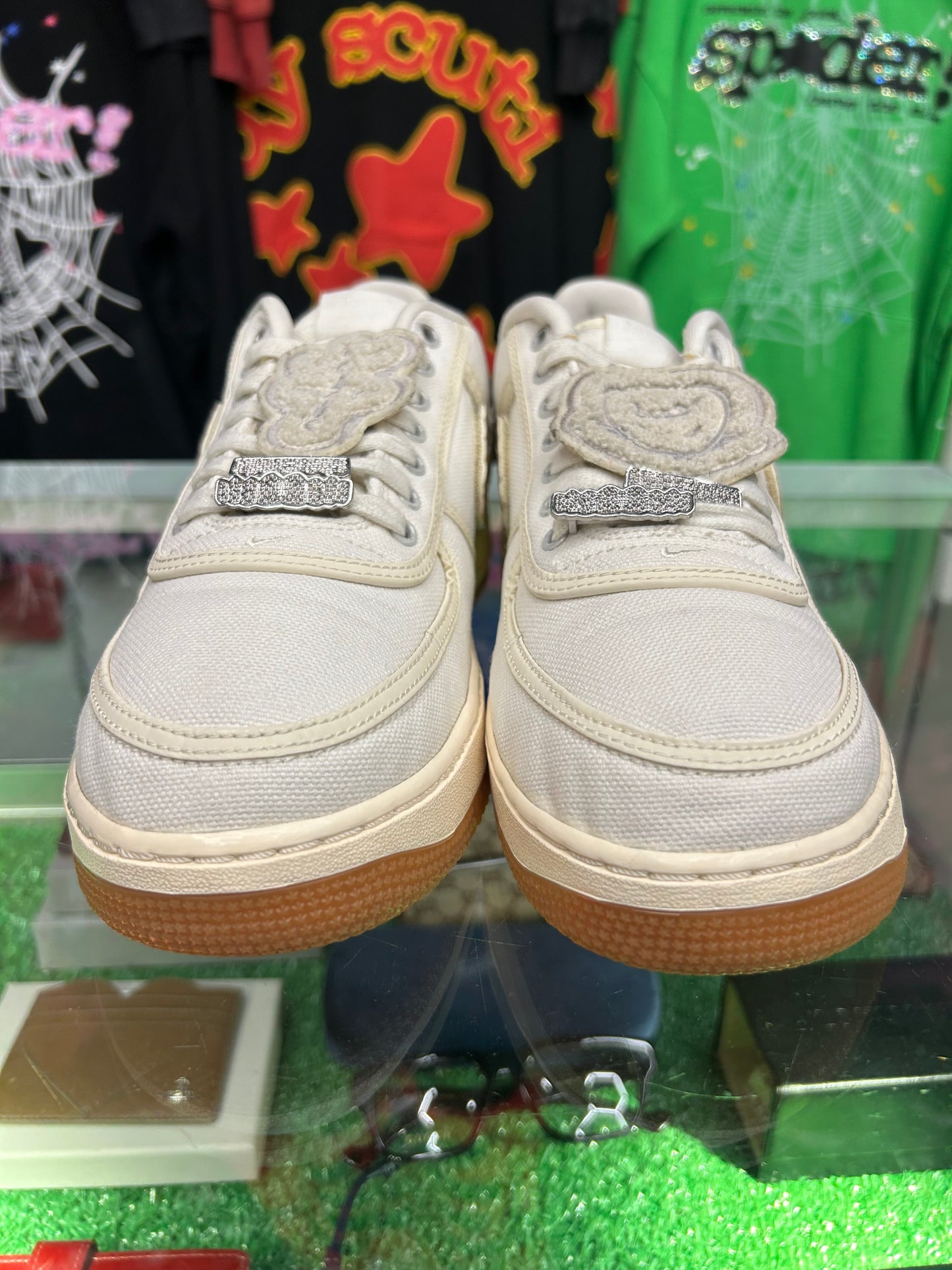 TRAVIS SCOTT NIKE AIRFORCE 1 “SAIL GUM” (PRE-OWNED W/ BOX)