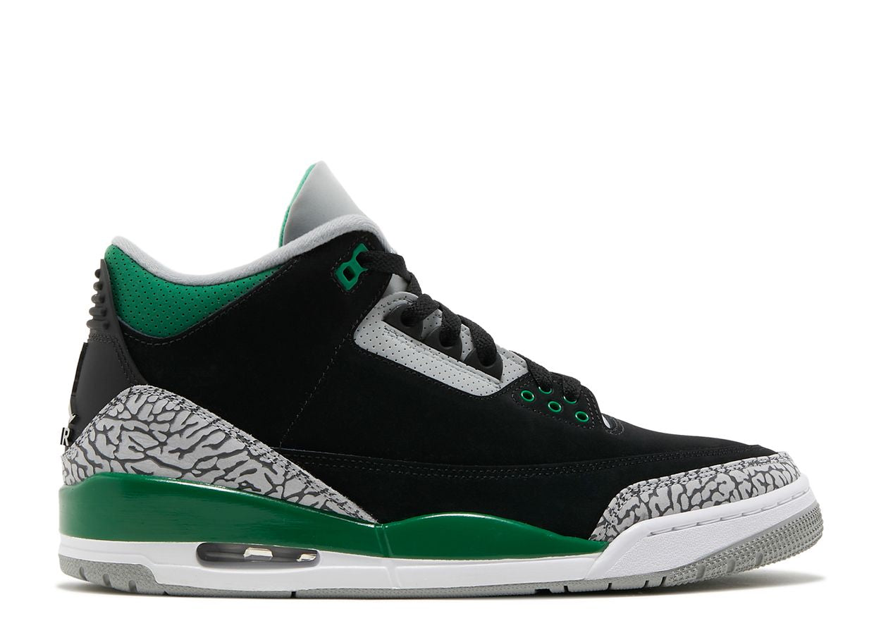 JORDAN 3 PINE GREEN (PRE OWNED W/ BOX)