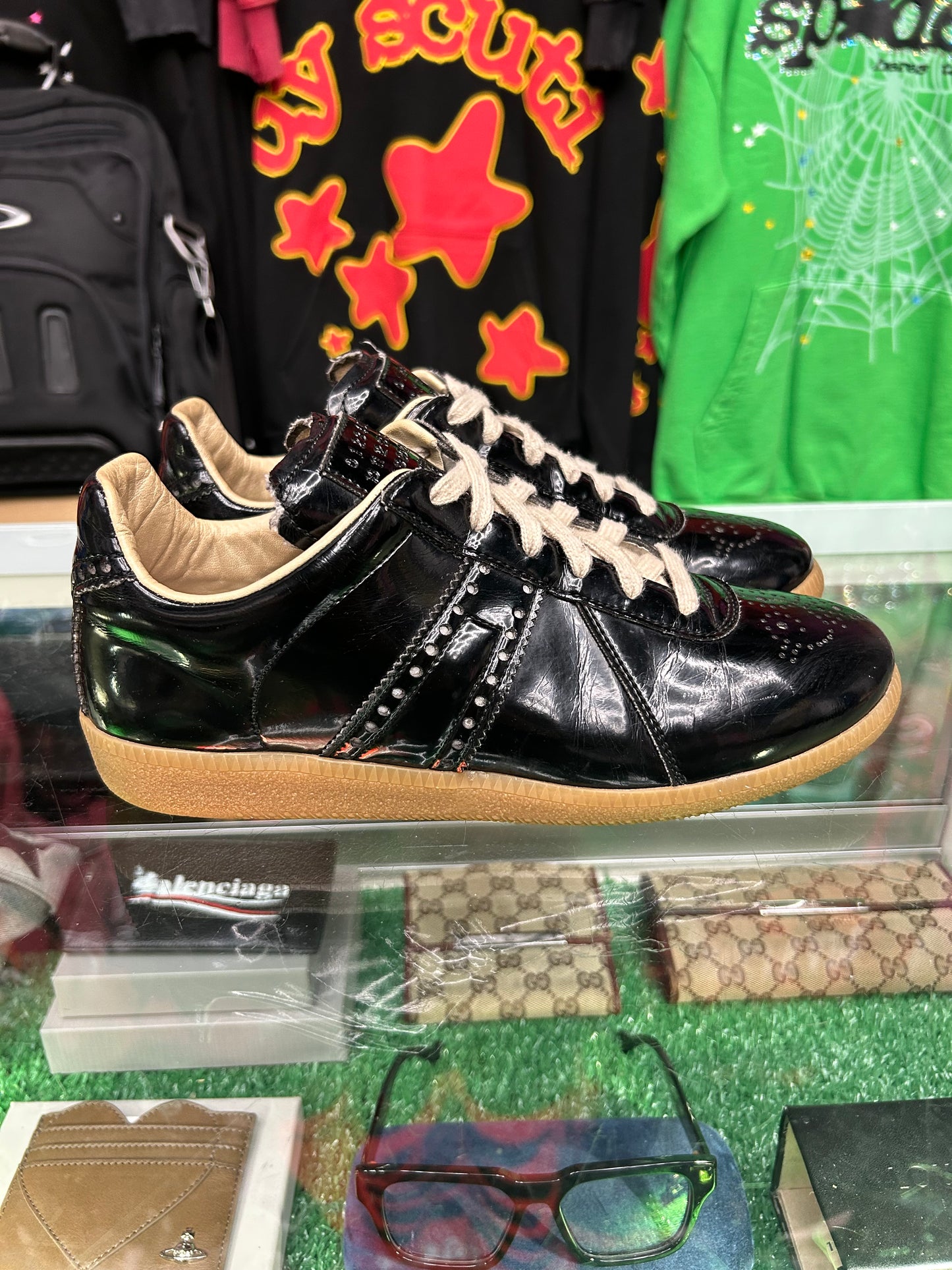 MASON MARGELLA LEATHER GATS (PRE-OWNED W/ BOX)