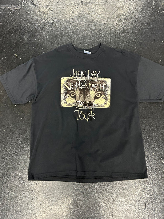 JOHN KAY & STEPPENWOLF 2001 TOUR BLACK TEE