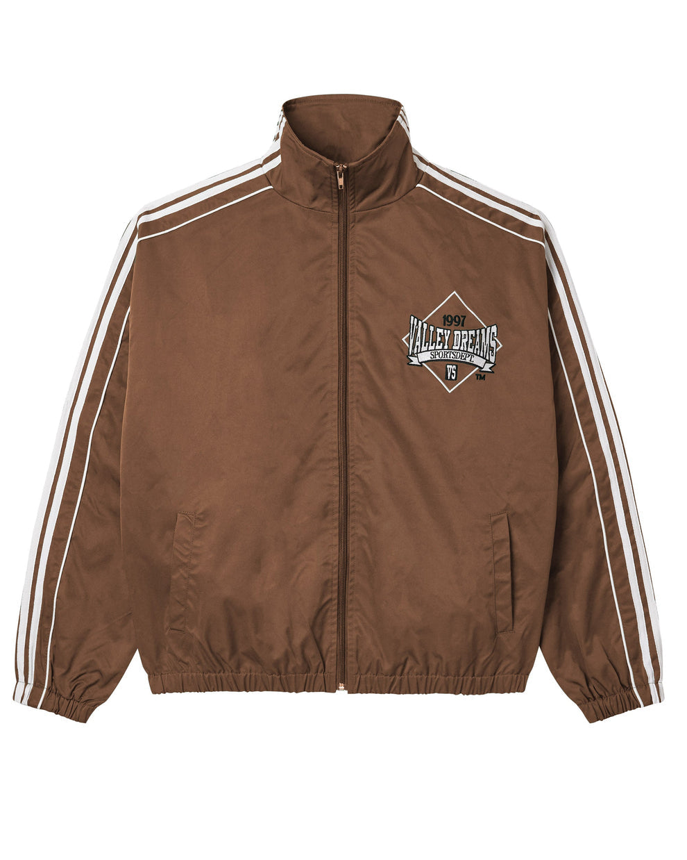 VALE FOREVER CHOCOLATE STRIPE TRACK JACKET (BRAND NEW)