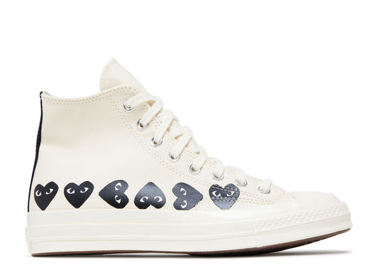 COMME DES GARÇON OFF-WHITE MULTI HEARTS (BRAND NEW)